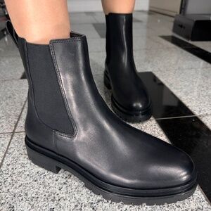 Corinne Burnished Leather Bootie